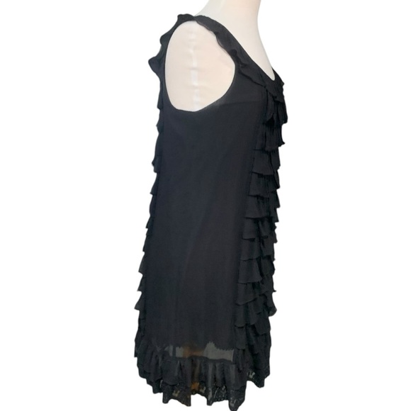 ❤️Vintage Y2K silk Juicy Couture ruffle mini shift dress size 4 - Picture 6 of 10